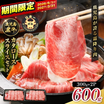 R-701 鹿児島黒牛カタローススライスセット 600g　K127-019_01