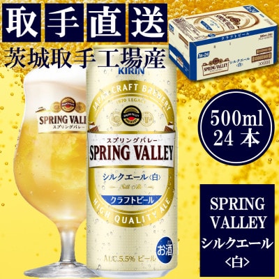 キリン　〈取手工場産〉　スプリングバレー　シルクエール〈白〉〈500ml〉24缶ケース