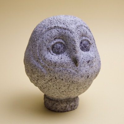 おなかいっぱい福が来る まあるいフクロウ満腹郎(メンフクロウ タイプ)