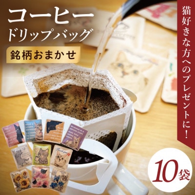 ドリップバッグ　10個アソートセット(猫だらけ)