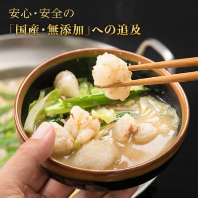 【全12回定期便】国産・無添加 もつ鍋セット  (約4人前) 旨辛みそ味[AFF023]