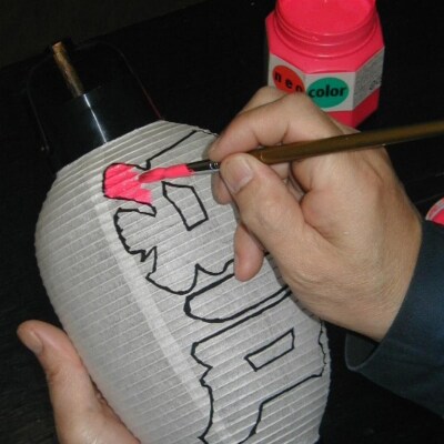 ミニ江戸手描提灯製作体験 1名様分【009-002】