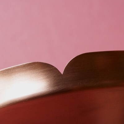 ケーキのお皿 小(メッキなし) -ケーキを美しくみせるフラットな金属皿-【018-004】