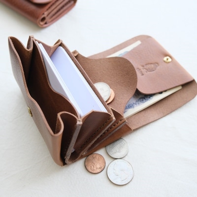 Mini wallet(カラー:ダークブラウン)【014-003-4】
