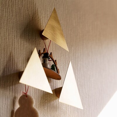 【三角でつくるクリスマスツリー 】-壁に並べるクリスマスツリー-【018-008】