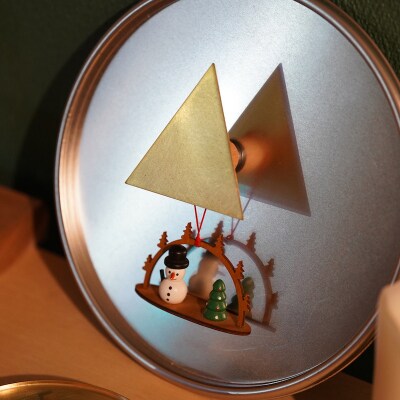 【三角でつくるクリスマスツリー 】-壁に並べるクリスマスツリー-【018-008】