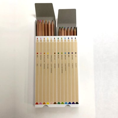 【クローバーの形をした色えんぴつ】キャメルクローバー(12色入り)【065-001】