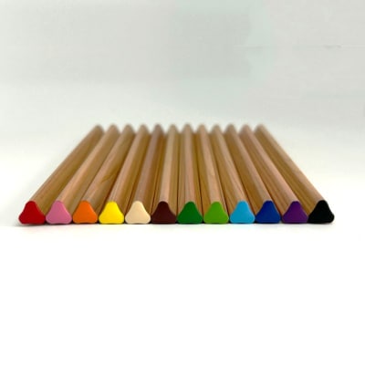 【クローバーの形をした色えんぴつ】キャメルクローバー(12色入り)【065-001】