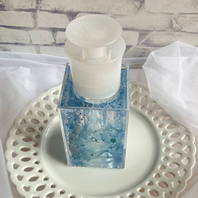 らくらくキッチンソープボトル(カラー:ブルー)【071-001-2】