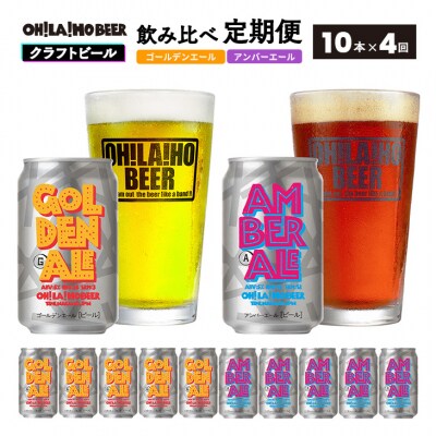 【4回定期便】オラホビール ゴールデンエール&アンバーエール10本