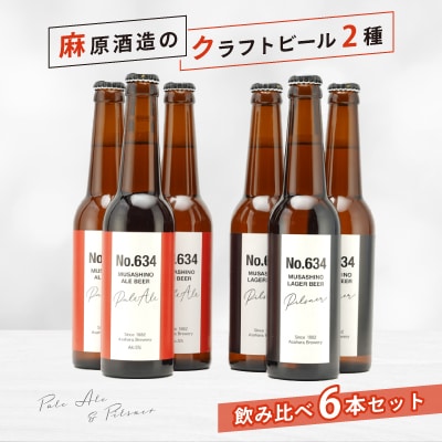 麻原酒造のクラフトビール2種　飲み比べ6本セット