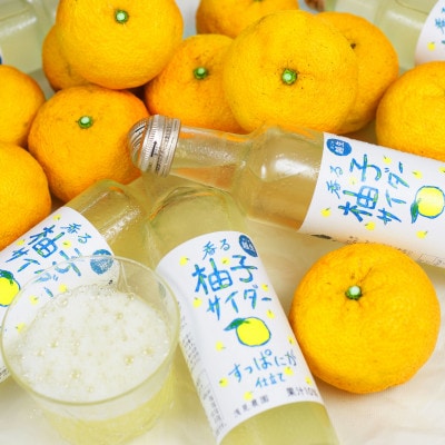 浅見農園　香る柚子サイダー　すっぱにが仕立て　200ml×20本