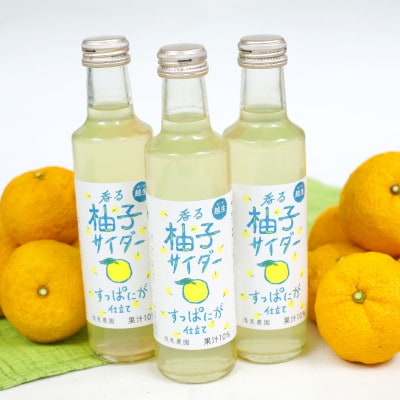 浅見農園　香る柚子サイダー　すっぱにが仕立て　200ml×20本
