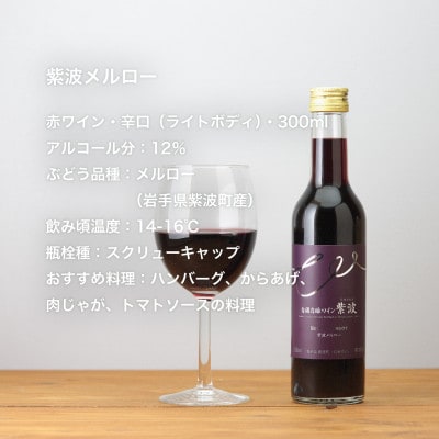 自園自醸ワイン紫波 辛口ワイン ミニボトル2本セット