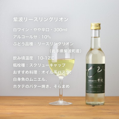 自園自醸ワイン紫波 辛口ワイン ミニボトル2本セット