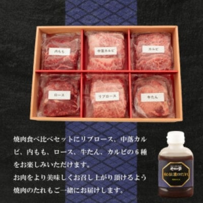 やまなか家の焼肉6点食べ比べセット たれ付き (G-021)
