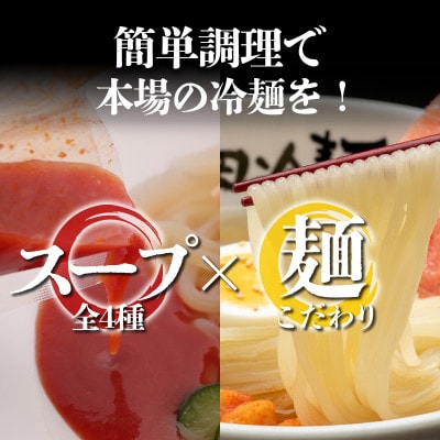 やまなか家の【冷凍】冷麺4種食べ比べセット!(K1-025)