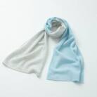 天使の2色マフラー(ライトグレー×ベビーブルー)