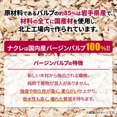 【岩手県】ナクレ ティッシュペーパー(200組)5箱×10パック