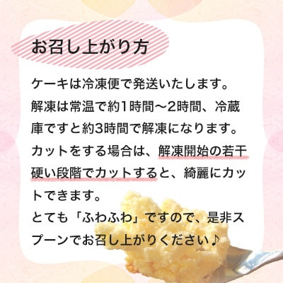 スプーンで食べる『チロルのクリームチーズケーキ7号』1個(約12人分)