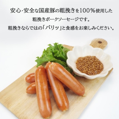 国産豚100%使用!粗挽きポークソーセージ2kg