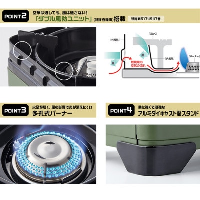 イワタニ カセットフー タフまるジュニア オリーブ CB-ODX-JR-OL