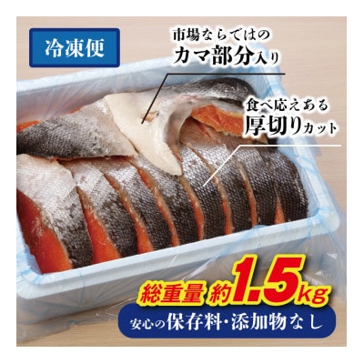 不動水産がこだわりの味付けで作った銀鮭切り身　約1.5kg