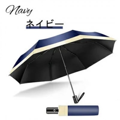 Nadas 折りたたみ傘　【ネイビー】晴雨兼用　撥水加工 & UVカット99.9%