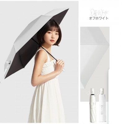 自動開閉折りたたみ傘 6本骨　オフホワイト