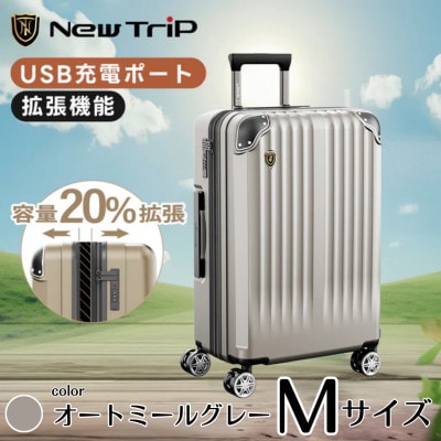 NEWTRIP0201p　スーツケース　オートミールグレー　Mサイズ