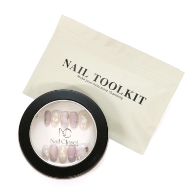 Antellijan大宮　プロネイリストのハンドメイド　ネイルチップ　M3-L　1セット