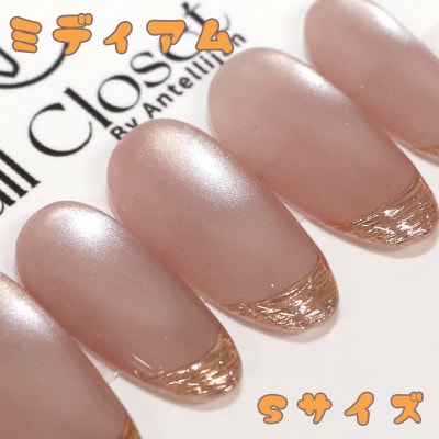 Antellijan大宮　プロネイリストのハンドメイド　ネイルチップ　M5-S　1セット