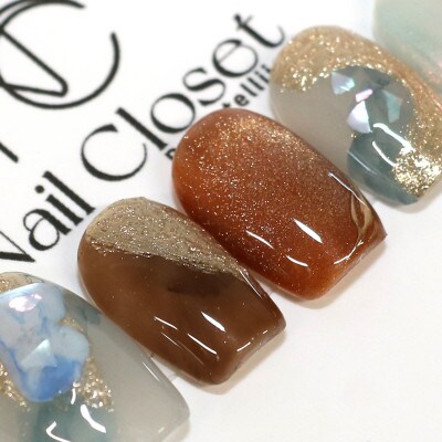 Antellijan大宮 プロネイリストのハンドメイド ネイルチップ M9-M 1