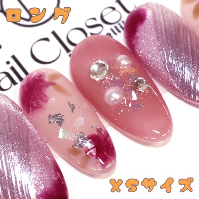 Antellijan大宮　プロネイリストのハンドメイド　ネイルチップ　L2-XS　1セット