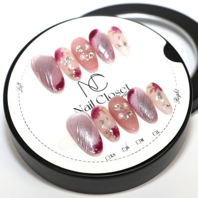 Antellijan大宮　プロネイリストのハンドメイド　ネイルチップ　L2-S　1セット