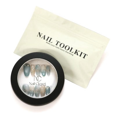 Antellijan大宮　プロネイリストのハンドメイド　ネイルチップ　L3-S　1セット