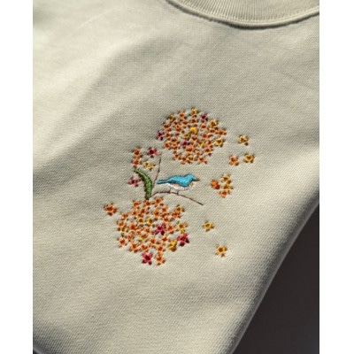 金木犀と青い鳥 スウェット ネイビー/Sサイズ