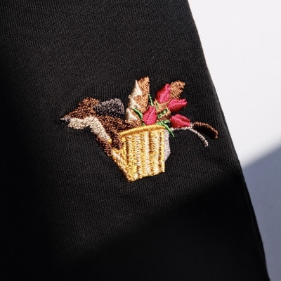 爆走わんこ Tシャツ ブラック XXLサイズ