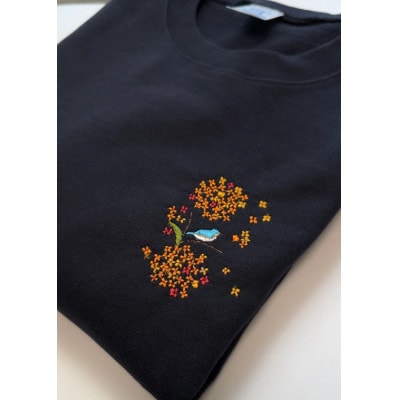 金木犀と青い鳥 スウェット ネイビー/Lサイズ