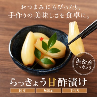 らっきょう甘酢漬け 静岡県浜松産 120g×5袋セット