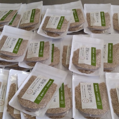 【さとふる限定】国産100%いりごま白 50g×4袋