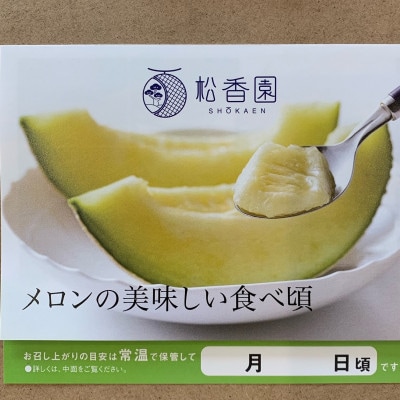 静岡県産高級マスクメロン2玉　桐箱入(山級)