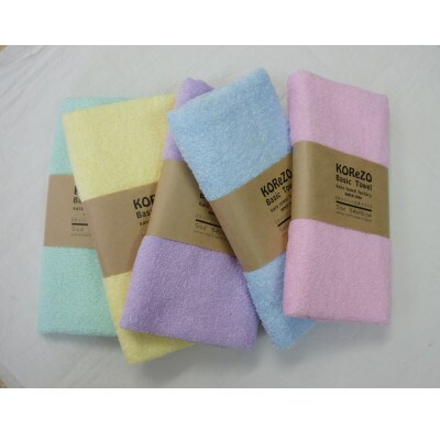 【おうちのカラータオル】パステルカラー5色　10枚セット