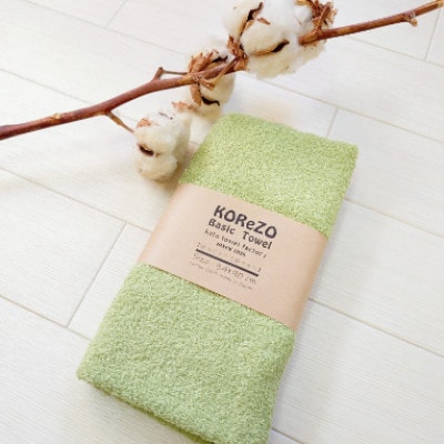 【おうちのカラータオル】スモーキーピスタチオグリーン　10枚セット