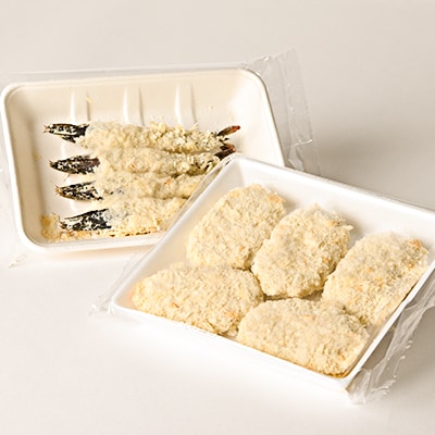 幸えびセット(エビフライとえびかつセット)　静岡磐田市産