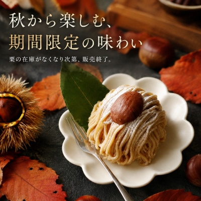 【期間限定】国産和栗を贅沢に使用 玉華堂の和栗モンブラン 4個入|冷凍スイーツ