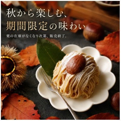 【期間限定】国産和栗を贅沢に使用 玉華堂の和栗モンブラン 2個入|冷凍スイーツ