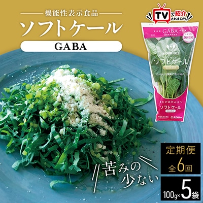 【毎月定期便】TV紹介で大好評 ソフトケール 100g×5袋 健康 腸活応援 スムージー 全6回