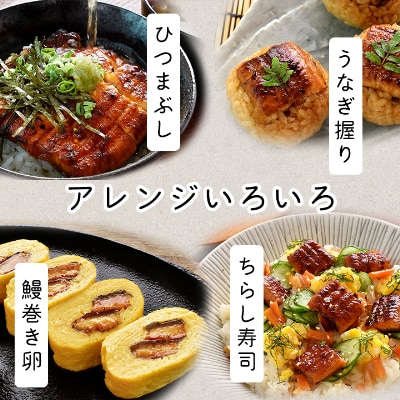 浜名湖・うなぎのたなかのふっくら柔らか国産うなぎ!長蒲焼3本、カット(小)1枚※合計595g程度