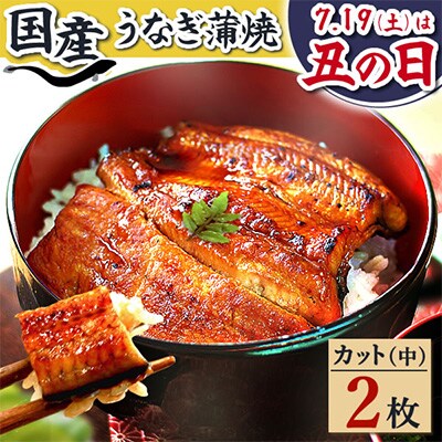 浜名湖・うなぎのたなかのふっくら柔らか♪国産うなぎカット蒲焼(中)2枚※合計180g程度
